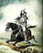 charles emile callande cuirassier au galop oil